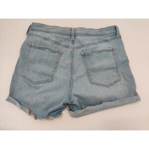 Old Navy High-Rise Denim Shorts Cuffed Light Wash‎ Women's Size 12 Casual